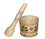 Деревянные изделия из Карпат в ресторане или кафе