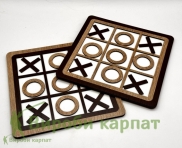 Tic-Tac-Toe Wooden Game (Large, 25×25 cm)
