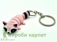 Брелок розовый енотик
