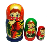 Деревянная матрешка (3-ка.)
