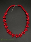Бусы красный коралл