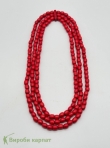 Ожерелье красное
