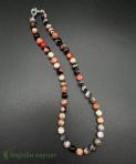 Ожерелье агат 8мм