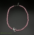 Чокер розовый кварц 4мм