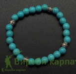 Браслет из бирюзы 8мм