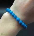 Браслет из натуральной бирюзы 8мм