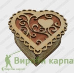 Шкатулка сердечко