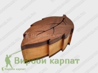 Шкатулка листочек