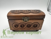 Деревянный ящик для украшений 16х6х9см