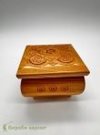 Резная шкатулка квадрат 11х11х8см
