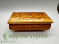 Шкатулка деревянная 21х12х8см