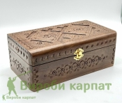 Шкатулка резная из бука  24х14х9см