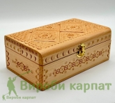 Резная деревянная шкатулка 21х13.5х8см
