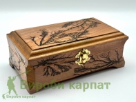 Деревянная шкатулка купюрница 11х19см