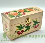 Деревянная шкатулка с росписью 8х16см