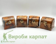 Деревянная шкатулка для украшений 11х11см