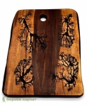Дошка горіхова з візерунками