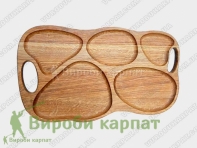 Serving plate for 5 sections