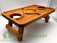 Wooden bedside table