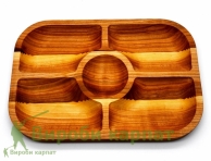 Wooden serving plate