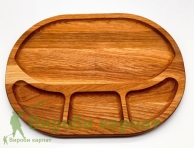 Wooden oak serving board