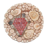 Trivet under hot Grapes mosaic