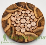 Wooden Cross-section Stand 