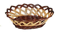 Тарелка из лозы в 4-прута
