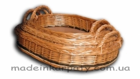 Подносы с оплёткой лозы