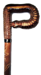 Трость Змея с резной ножкой
