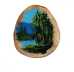 Магнит с расписным срезом