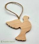 Деревянная подвесная фигурка Голубь