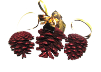 Комплект шишек на ёлку