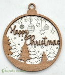 Новогодняя подвеска Happy Christmas