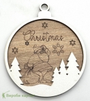 Новогодняя подвеска санта