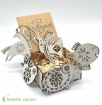 Набор деревянных эко-украшений