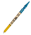 Фигурная жёлто-голубая