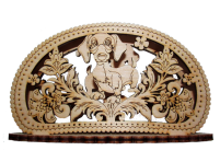 Салфетница с таксой