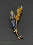Брошь колоски
