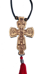 Подвеска крестик с выжиганием