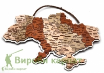 Карта украины многослойная маленькая