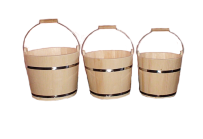 Набор деревянных вёдер