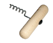 Штопор с деревянной ручкой.