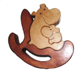 Пазл бегемотики