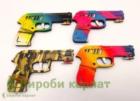 Пистолет из фанеры на резинках