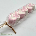 Маршмеллоу на палочке Сердца