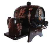 Бочка с бокалами