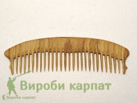 Расческа с широкими зубцами дубовая 