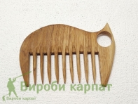 Расческа с широкими зубцами дуб
