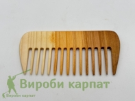 Расческа с широкими зубцами из черешни